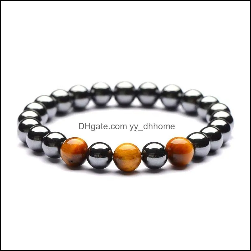 energy healing 8mm natural stone bead handmade charm bracelets for women men party club decor yoga jewelry