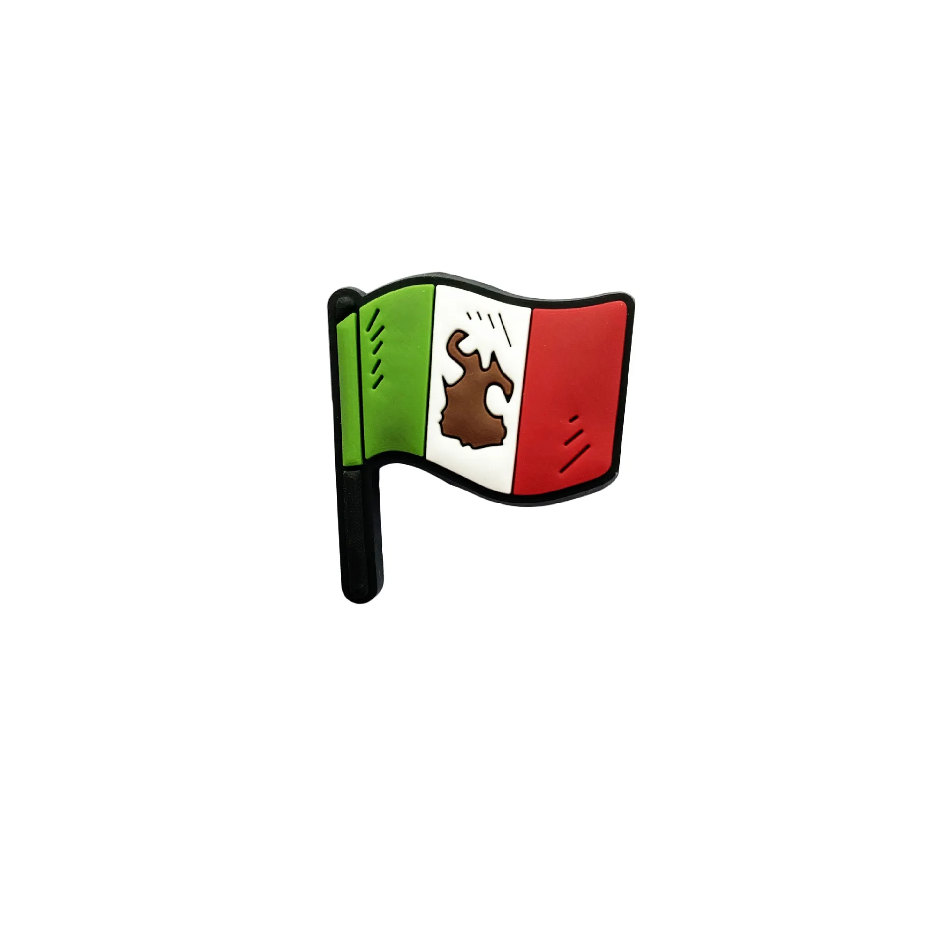 Mexican flag croc charm deals