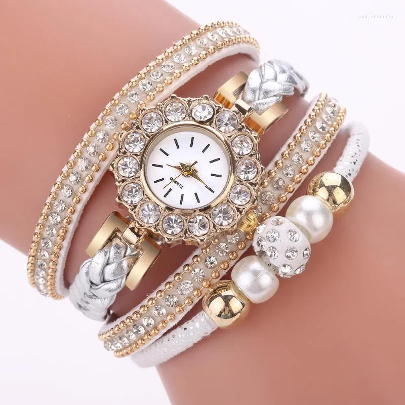 Luxe Femmes Montres De Mode Vintage Weave Wrap Quartz Top Marque Casual Montre-Bracelet Bracelet Pour Dames 2022jan Montres-Bracelets
