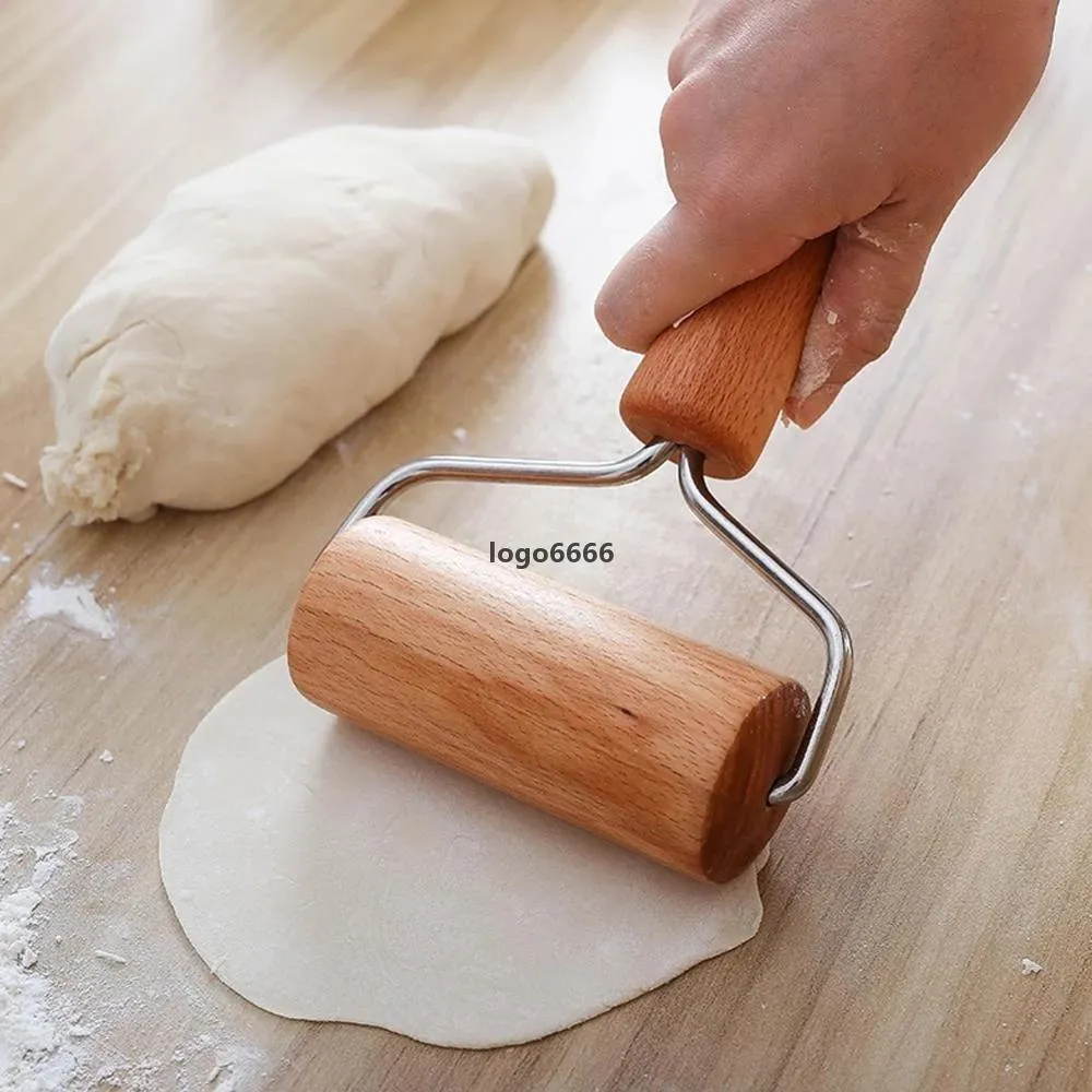 Sublimering mini trä rullande stift hand deg rullar för konditorivaror fondant cookie deg chapati pasta bageri pizza köksredskap