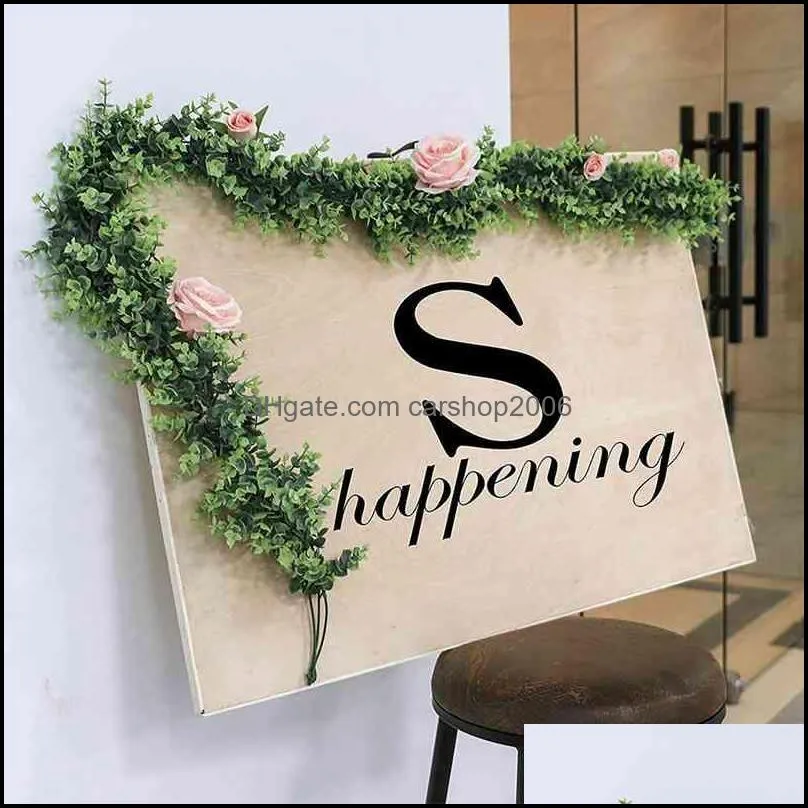 Decorative Flowers & Wreaths Artificial Eucalyptus Garland 6 Packs,Artificial Vines Faux Greenery Garland,for Wedding/Party/Arch