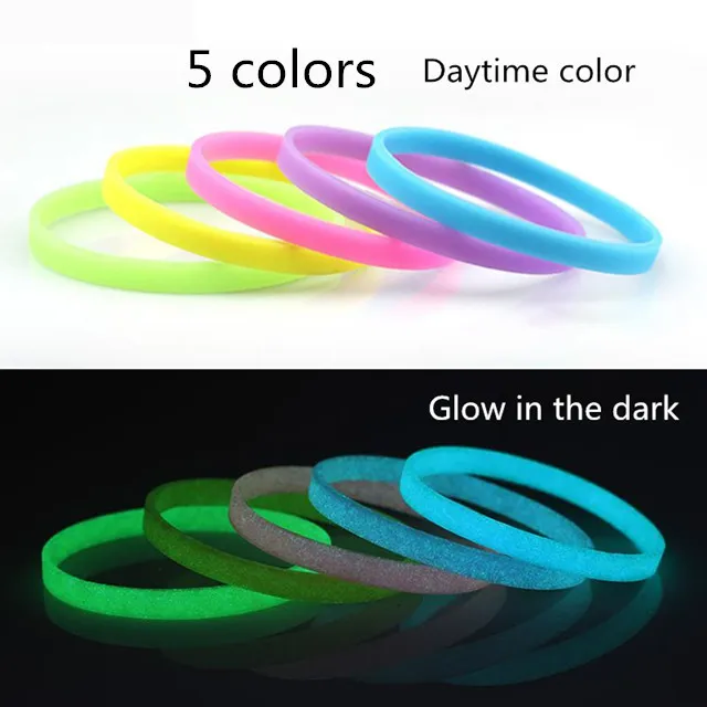 Blank Silicone Wristband Solid Color Rubber Bracelet Elastic - Temu