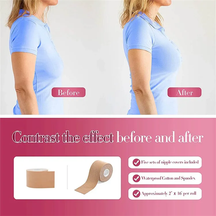 Boobytape Lift And Contour Fashion Forms Boob Tape With Large Pad For Chest  Support And Sticky Push Up Shape From Sunshineeyelashes, $6.04