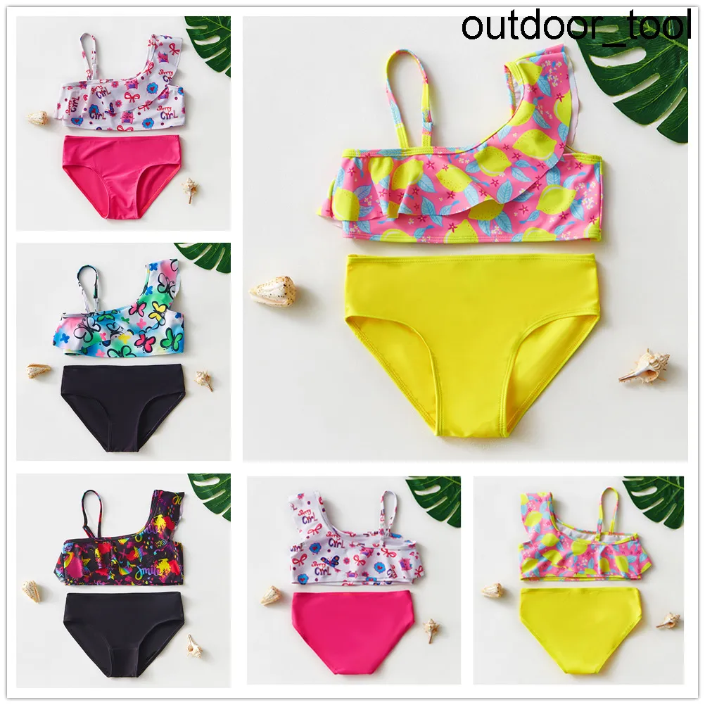 2022 Bikinis 2022 Girls Swimwear 3 10Years Girls Swimsuit Children
