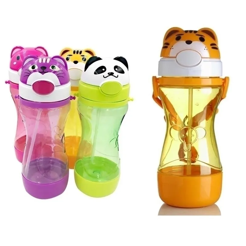 Ecofricy PP Kid Bickiepegs Cartoon Water Children Child Child Kettle Sports 450ml 220708