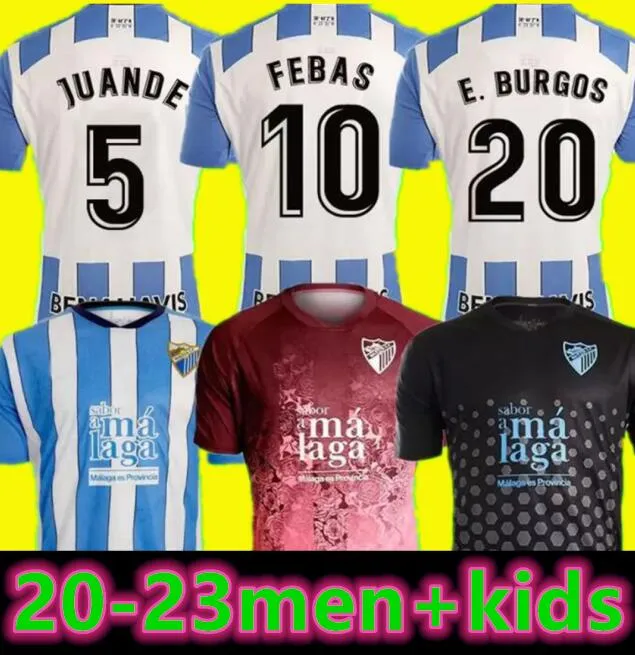 22 23 23 Malaga piłka nożna 2023 2022 Away Juanpi Luis Munoz Febas Adrian CF Football Shirt Burgos Casas Juankar Camiseta de Futbol Juande Febas Minforms Men Kid Kit Kit Kit Kit Kit Kid
