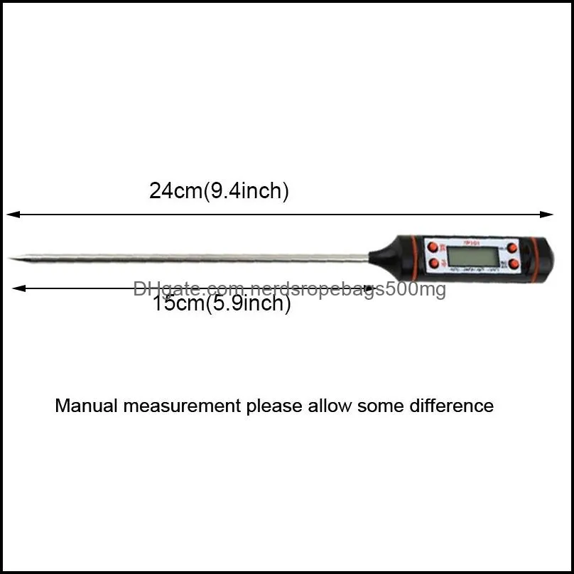 Household Digital Thermometer Kitchen Cooking Food Meat Grill BBQ Probe Thermometers Water Milk Oil Liquid Oven Temperaure Sensor