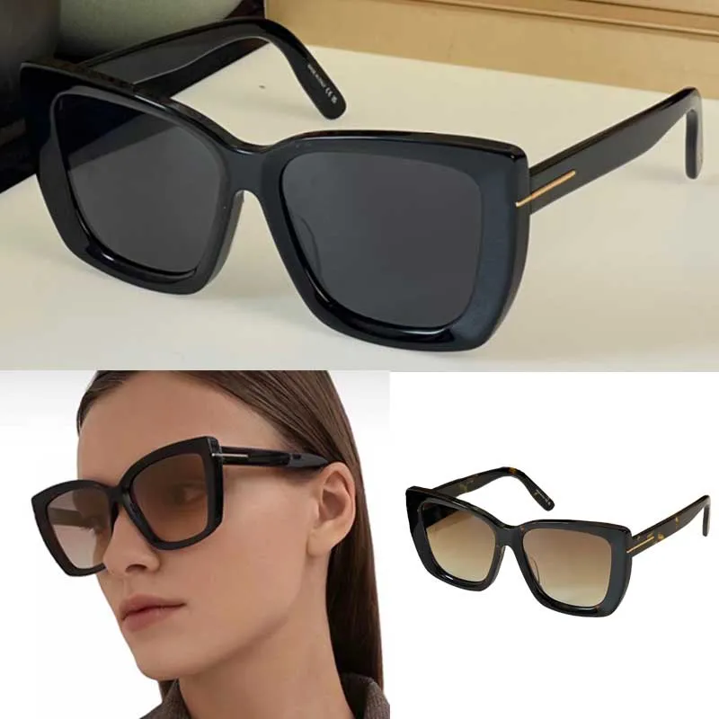 Vierkante acetaat zonnebril 920 mannen dames zomerstijl designer zonnebril UV -bescherming