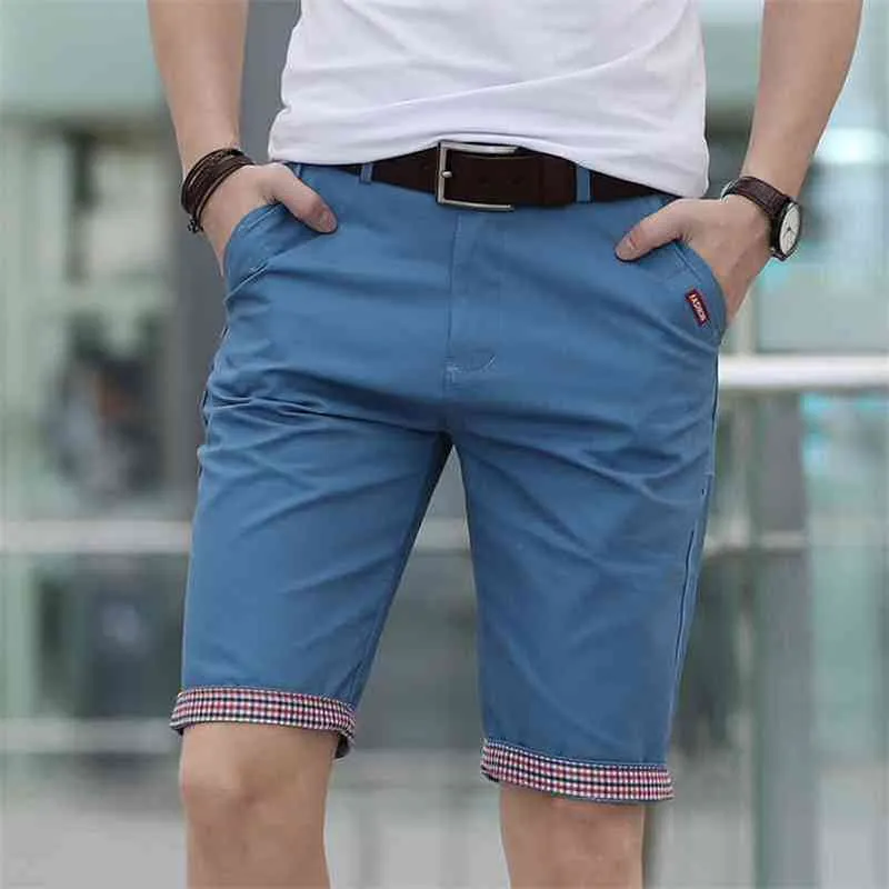 Mode Summer Men Shorts Qualité Coton Court Hommes Impression Cosual Short Formel Mâle Bermuda Masculina Plus Taille 2840 Bermuda 210322