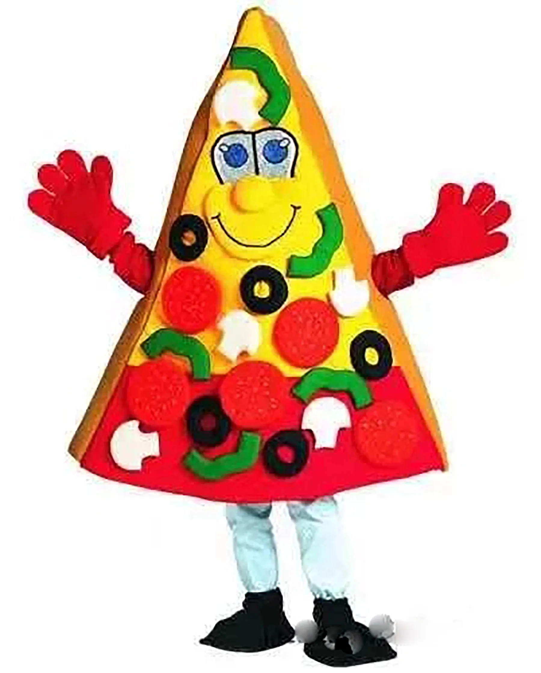 Pizza Mascot Costume Restaurant Party Suits Fancy Doross SURES Dress Event Unisex Cartoon Apparel Halloween