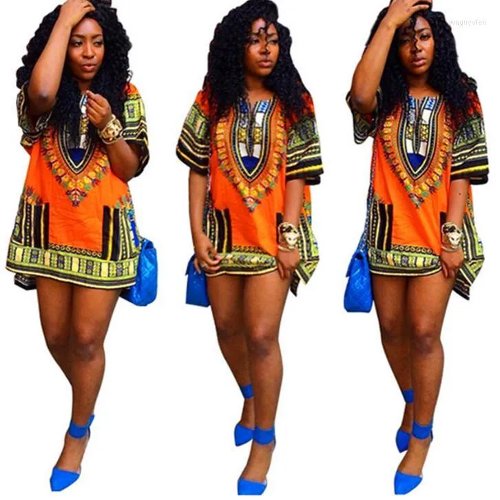 Women Casual Dresses FASHION DRESS AFRICAN DASHIKI SHIRT KAFTAN BOHO HIPPIE GYPSY FESTIVAL With High Quality