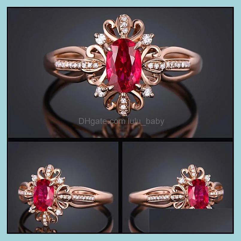 gemstone rings for women men beautifully ring fashion brand engagement wedding rings diamond crystal 18k gold plated wedding diamond