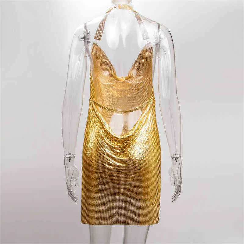 green emerald velvet dress Paco Rabanne Ombre Metal Mesh Dress main image 1