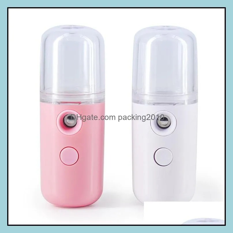 Mist Sprayer Mini 30ml Nano Portable Face Spray Facial Body Steamer Moisturizing Skin Care Tools Humidifier Instruments USB