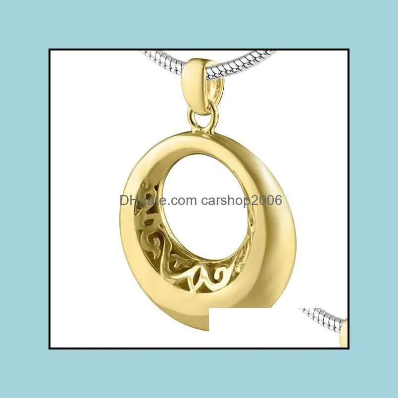 pendant necklaces urn necklace for womenmen circle of life cremation jewelry ashes loved ones keepsake memorial ijd8197pendant