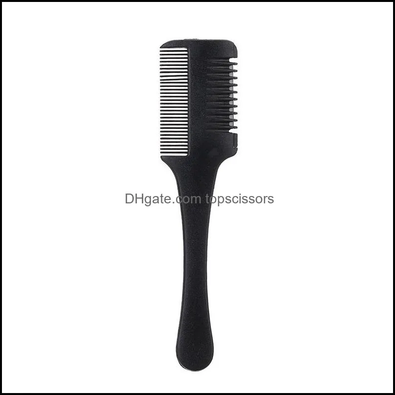 Hair brushes Cutting Comb Black Handle Hair Brush with Razor Blades Thinning Trimmin Salon DIY Styling Tools