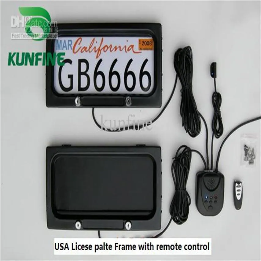 USA Car License Plate Frame With Remote Control Car Licence Frame Cover Plate Privac1895 From
