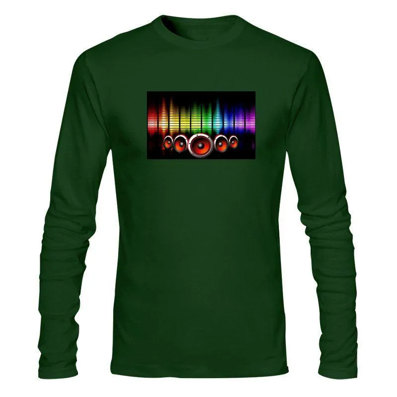 Мужские футболки для футболки для мужчин шляпа мужская футболка звук активированный светодиодный свет вверх и вниз мигающий эквалайзер El для рок-диско