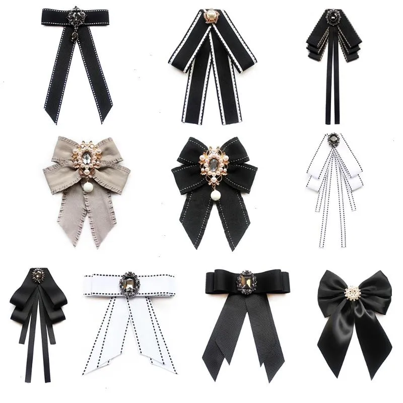 Women Striped Bow Brooch Multilayer Ribbon Brooches Fashion