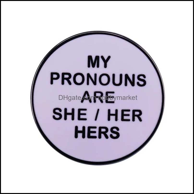 Non Binary Gang Pronoun Transgender Affirming Pins THEY THEM Brooch Cinnamon Rolls,Gender Equality n Androgyny Badge