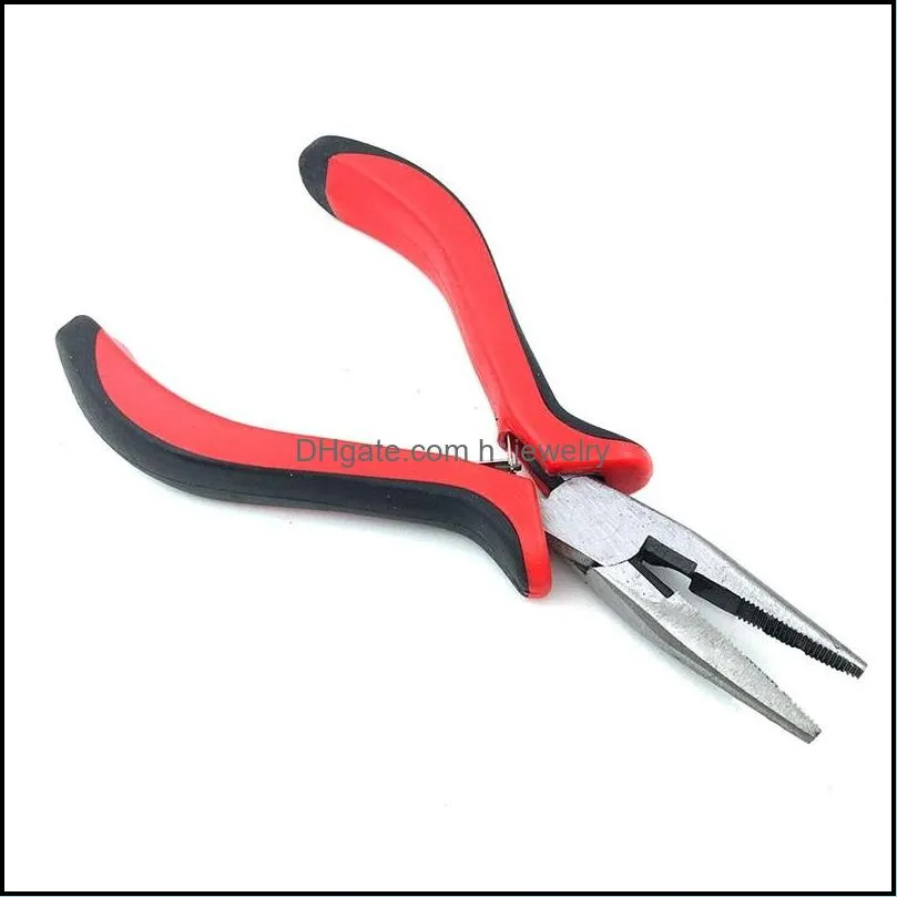 jewelry pliers tool equipment red handle for crafting making tools beadwork repair beading making needlework diy 20220302 t2