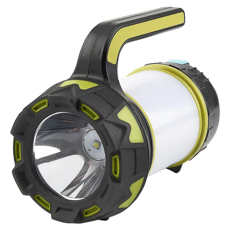 فانوس محمول LED Searchlight Camping Lamp في الهواء الطلق ضوء الخيمة ضوء الشعلة