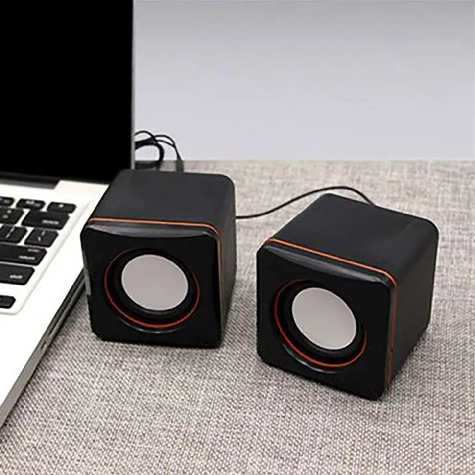 Epacket Universal USB 2.0 Music Speaker 3.5mm Pulg Mini Music Stereo Speakers For Multimedia Desktop Computer Notebook249f