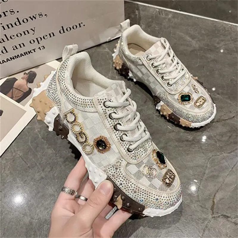 2022 Luxury Brand Men Women's Chunky Sneakers Shoes Thick Bottom Platform Vulcanize Shoes Fashion Breathable Casual walking Shoe for Woman Female