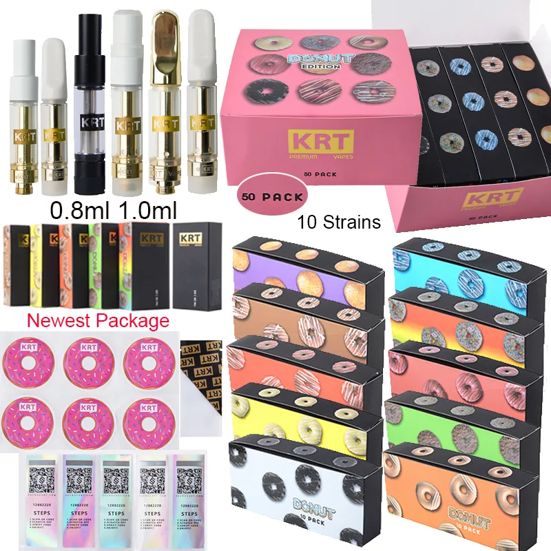 Newest Style Krt Donut Edition Vape Cartridges Packaging 0.8ml 1ml
