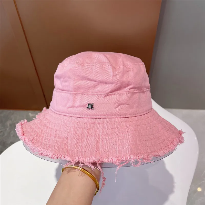Wide Brim Bucket Hats for Woman Mens Fashion Designer Fisher Sunhat with  Strap Women Summer Shade Hiking Beanies Casquette Jac Cap2374