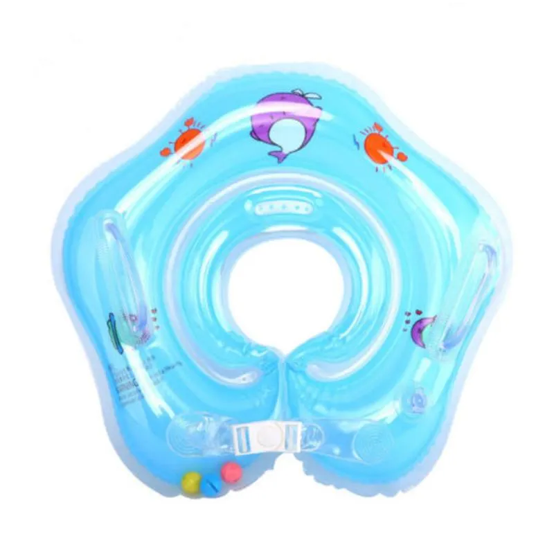 Badtillbehör Set Born Baby Kids Spädbarn Swimming Protector Neck flottör Säkerhet Lifoy Buoy Saver Collar Simande uppblåsbar rörbad