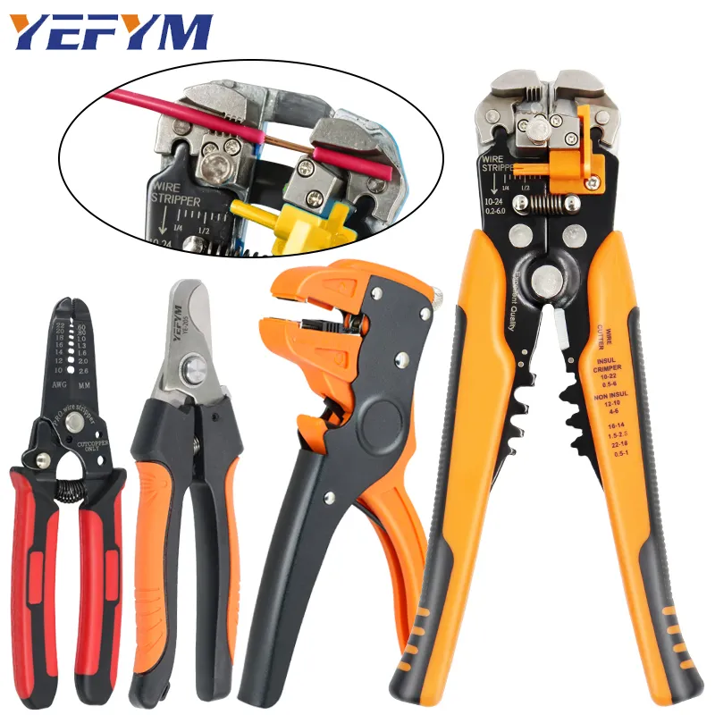 YE-1 Automatische draadstripper 0,25-6 mm Crimping Pliers Cable Cutter Mini Praktische elektrische multifunctionele reparatiehulpmiddelen 220428