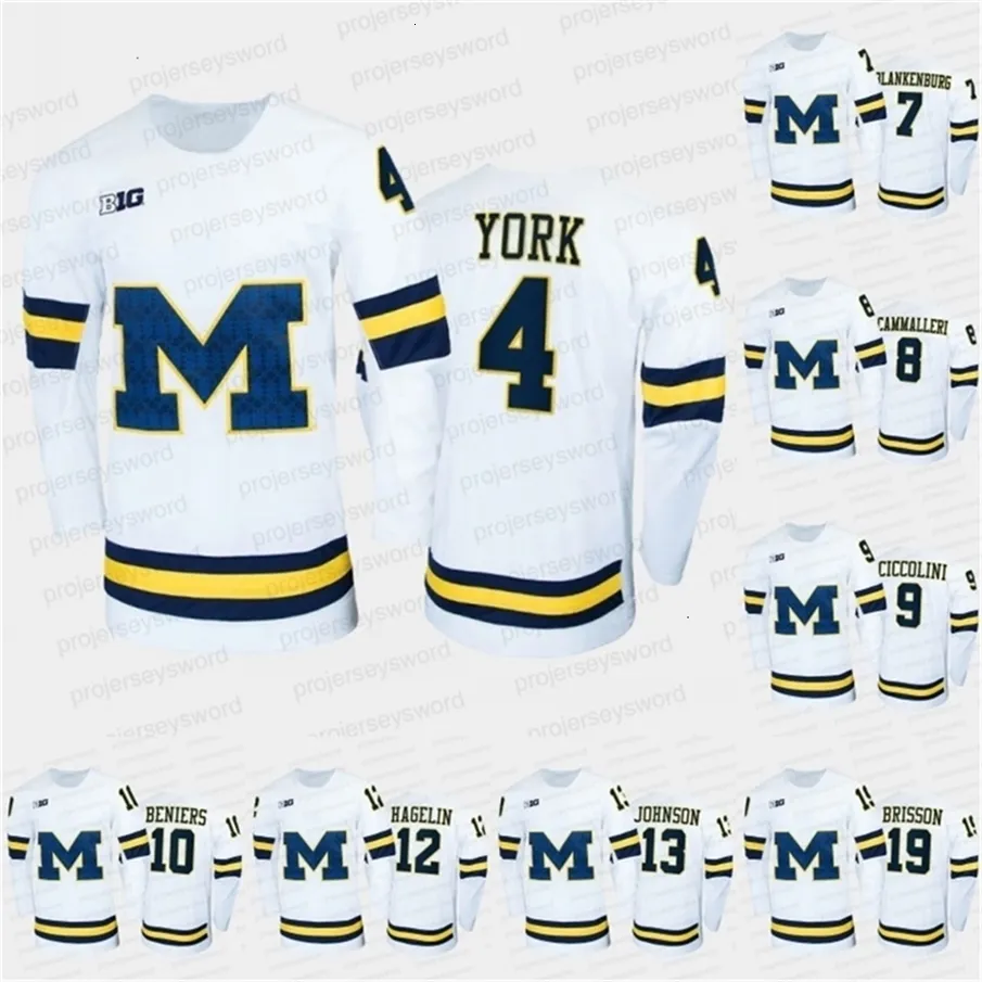 VipCeoMit College Hockey Navy Jersey Cam York Nick Blankenburg Thomas Bordeleau Brendan Morrison Matty Beniers Carl Hagelin Kent Johnson Red Berenson