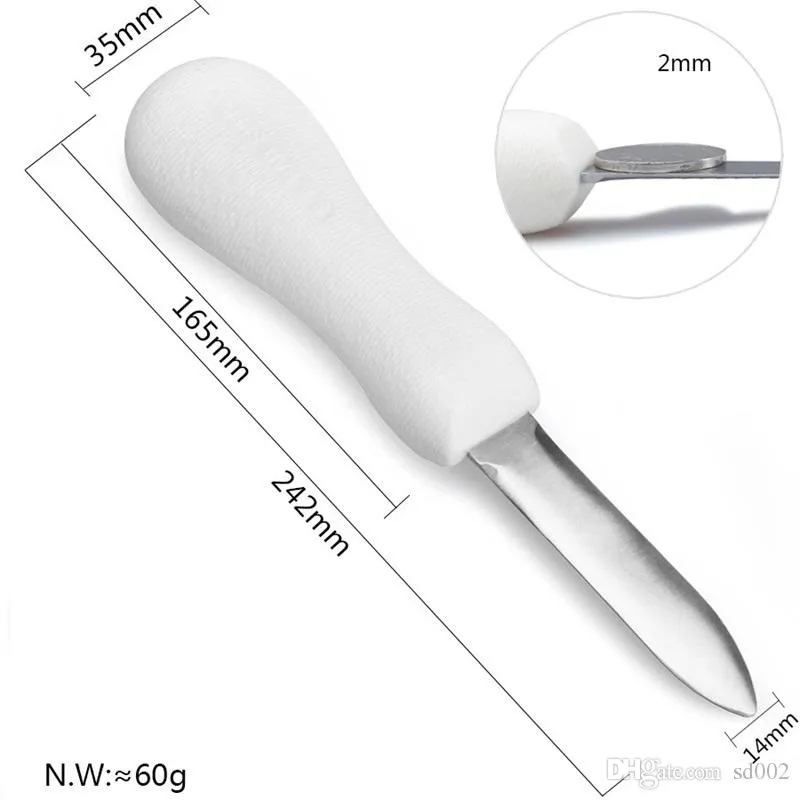 Stainless Steel Oyster Knife Multi Function Non Slip Open Shell Tool Home Kitchen Articles 3 1tl C R