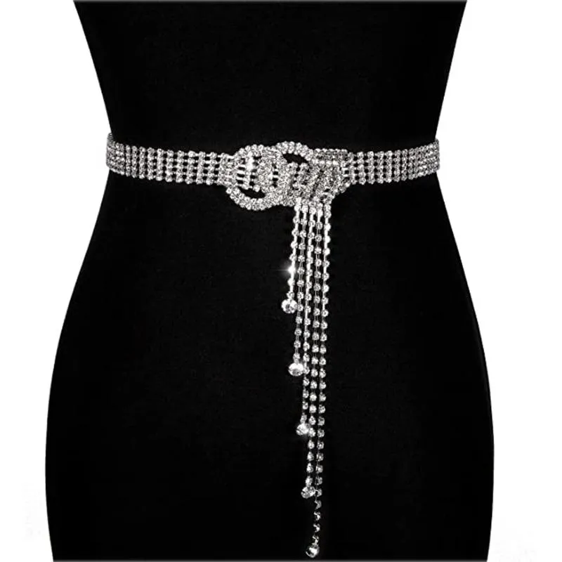 Cintura di tendenza delle cinture per le donne di lusso pieno lucido in cintura da festa casual in cintura