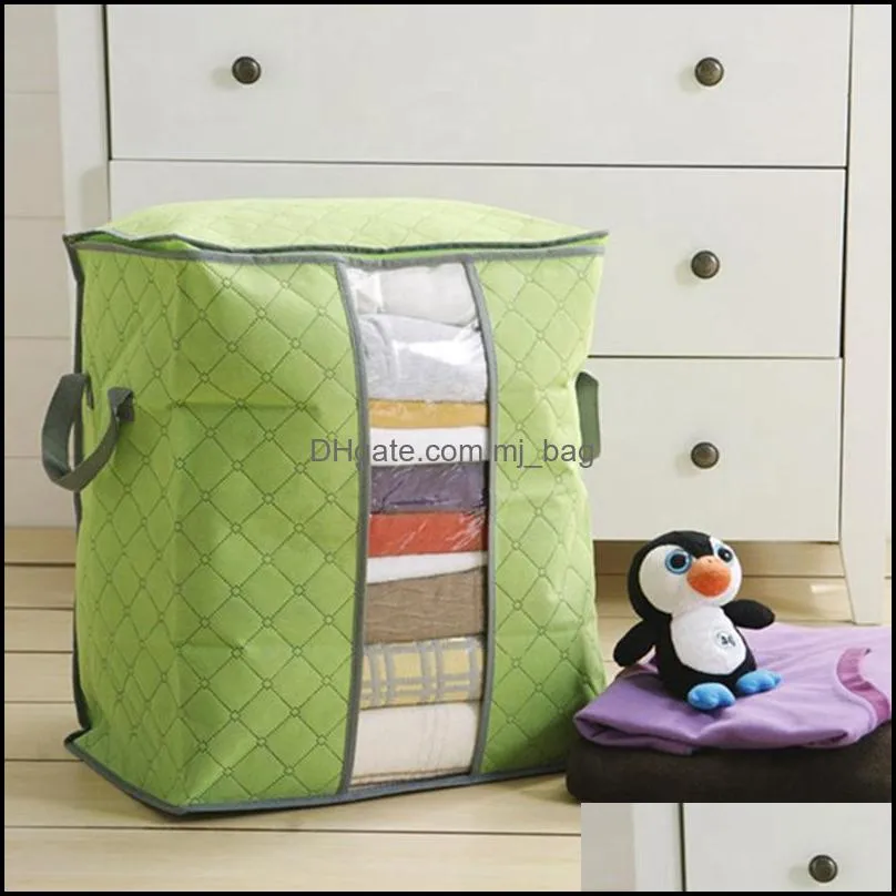 quilt clothing storage bag bedding item packing organizer durable quilts box zipper dirty clothes collecting case wll572