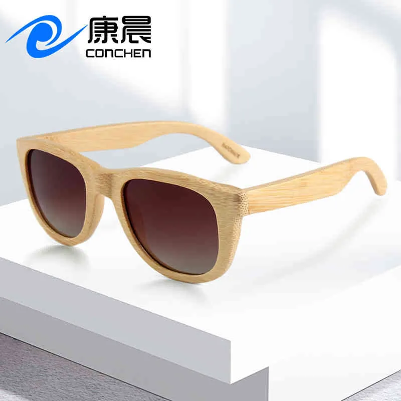 Najlepiej sprzedające się bambusowe bambusowe nogi spolaryzowane drewniane okulary przeciwsłoneczne dla mężczyzn i kobiet