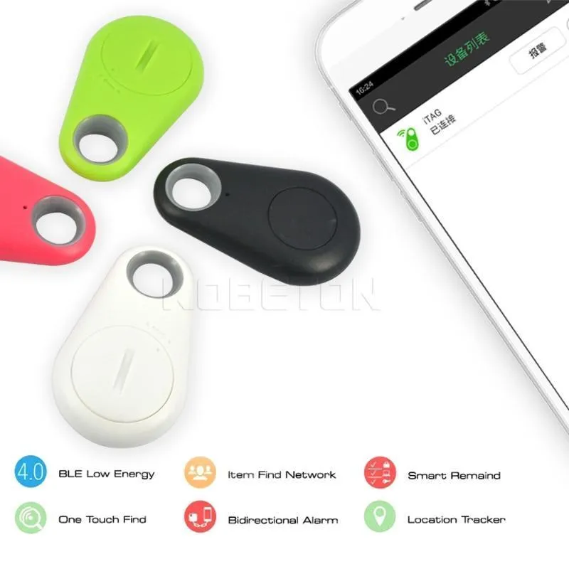 Bil GPS-tillbehör Anti-förlorad Mini Smart Tag Bluetooth Tracker Trådlöst larm Barnväska Plånbok Nyckelsökare Förlorad Påminnelse för husdjur