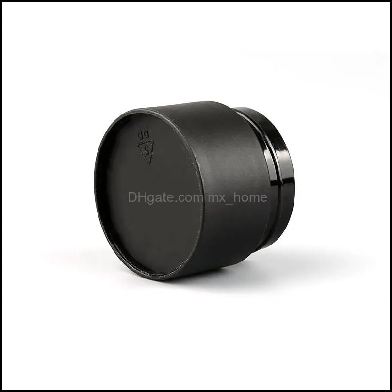 3g 5g 10g 15g 30g 50g 80g Frosted Black Cream Jars bottles pot container plastic bottle makeup Facial jar