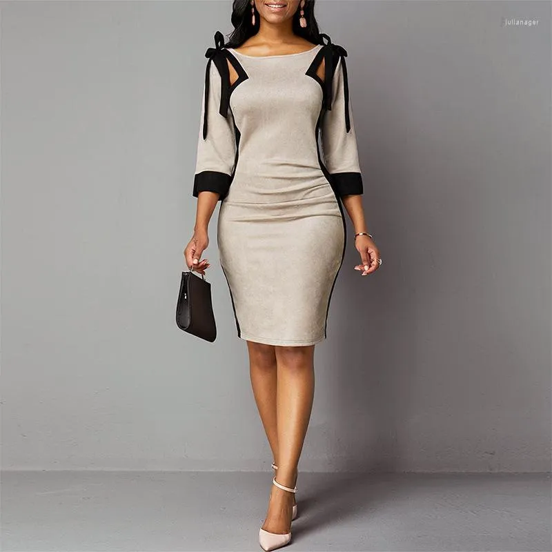 Above the knee dresses casual on sale