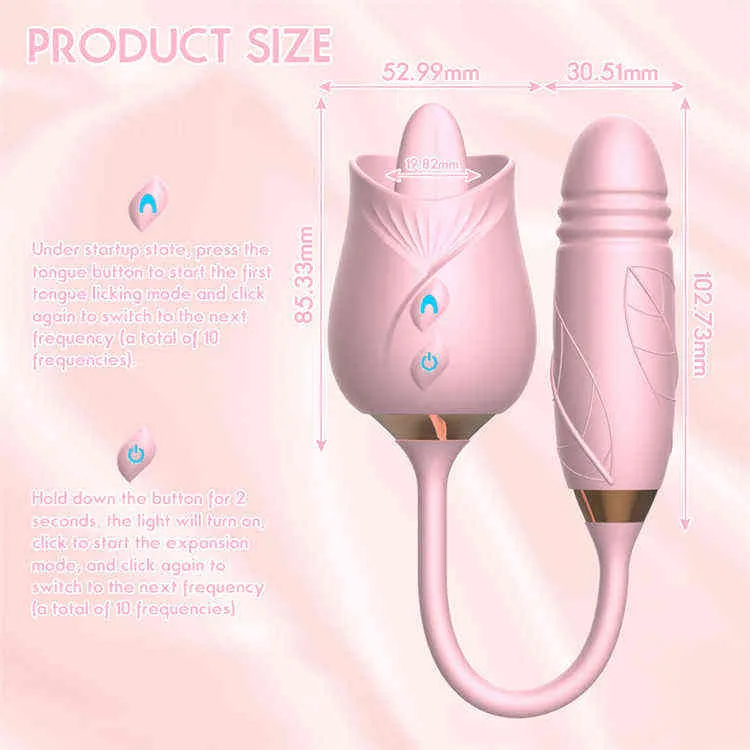 NXY Vibrators Hot Selling Rose Flower Shaped Sex... From Semenlockring,  $20.16 | DHgate.Com