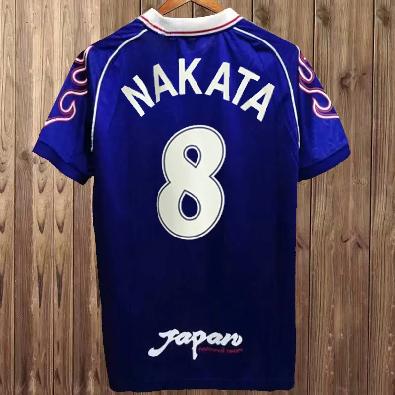 ウェア 98s #8 NAKATA japan soccer uniform shirt Japan 98/99 Retro Soccer Jersey, 1998 World Cup Football