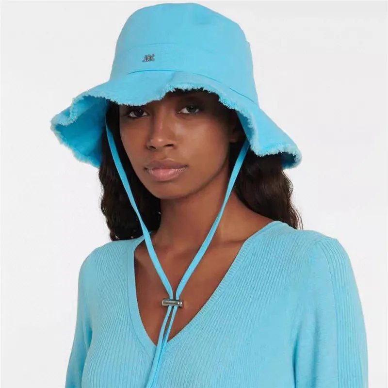 Womens Wide Brim Frayed Bucket Hat Mens Fashion Designer Fisher