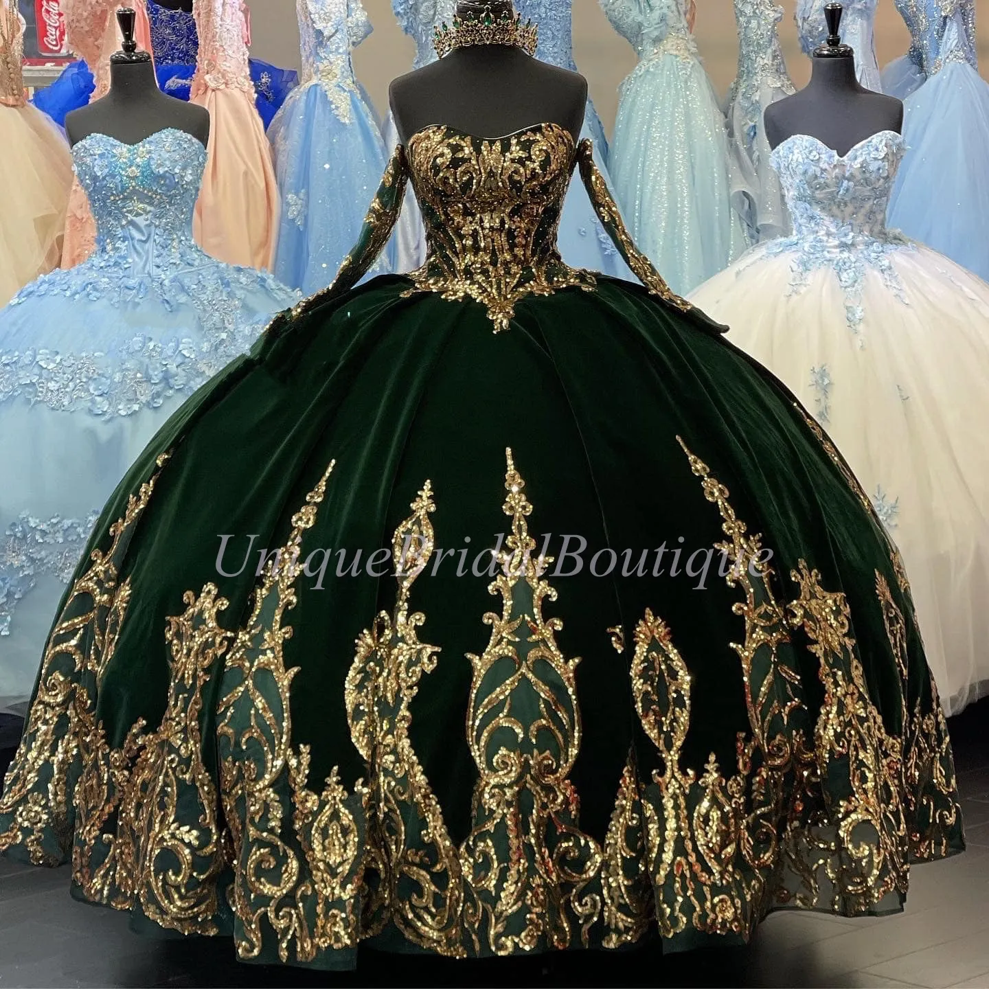 sachin and babi light blue dress FAVIPT Womens Gothic Velvet Corset Dress Spaghetti Strap Halloween Midi  Dresses Lace Up High Low Costume Plain Vintage Grommets Dress Green,L main image 1