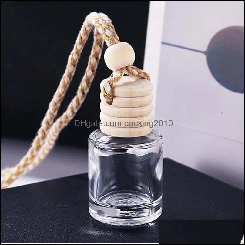 Diffusers Car Perfume Bottle Glass Decoration for Bags Pendant 8ml Ornament Air Freshener for Essential Oils Diffuser Fragrance Storage Pocket Empty