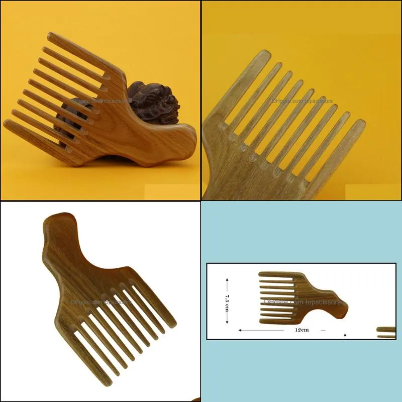 Beard Hair Pocket Afro Pick Wide Tooth Combs Brushes Hair Dryer Care & Styling Curly Detangling Accessory Tool Anti Dandruff Hairloss, Wax Oil Palm Haircut Salon