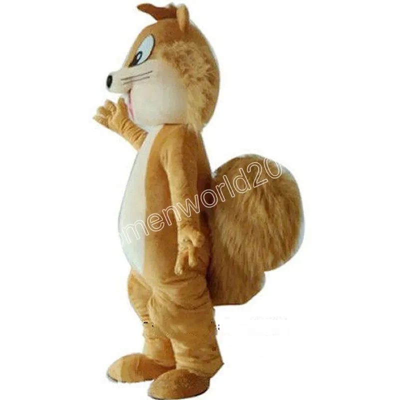 Halloween eekhoorn mascotte kostuum hoge kwaliteit stripfiguur outfits pak unisex volwassenen outfit kerst carnaval fancy jurk