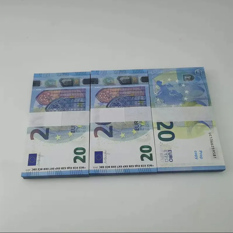 2022 Prop Money Toys Dollar Euro 10 20 50 100 200 500 Commemorative Fake Notes Toy for Kids Christmas Gifts eller Video Film 100 PCS/Pack2d0m