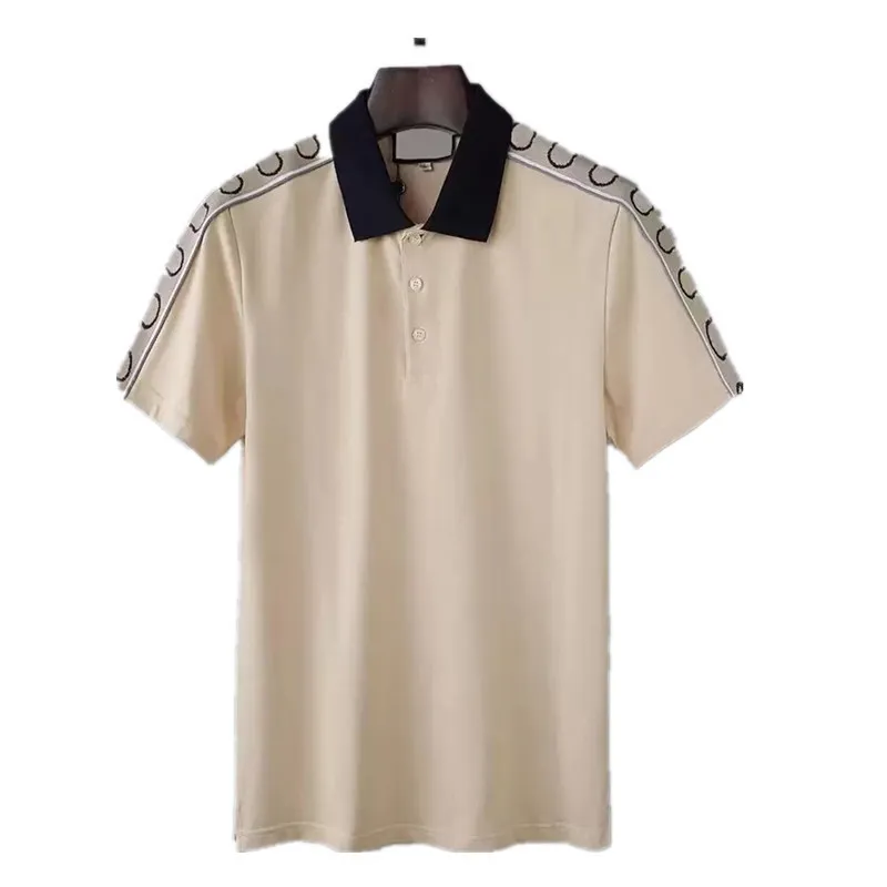 Mens Stylist Polo Shirts Luxury Italy Men kläder Kort ärm mode casual Men's Summer T -shirt Många färger finns tillgängliga 90