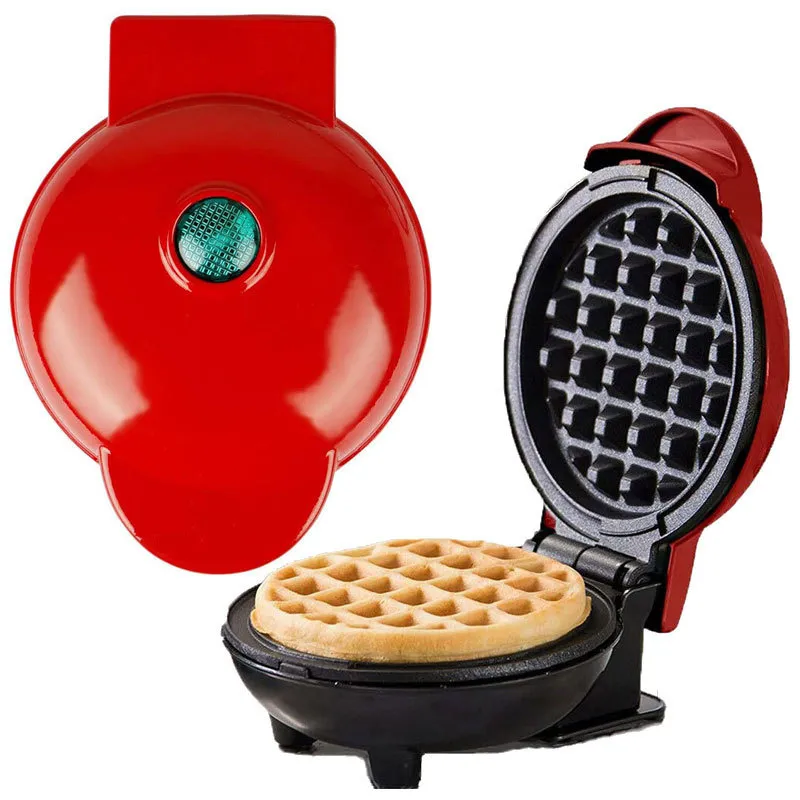 Mini Elettrico Waffle Maker 110 V-220 V Bolla Uovo Torta Forno Colazione Amore A Forma di Cuore Waffle Maker EU US UK Plug